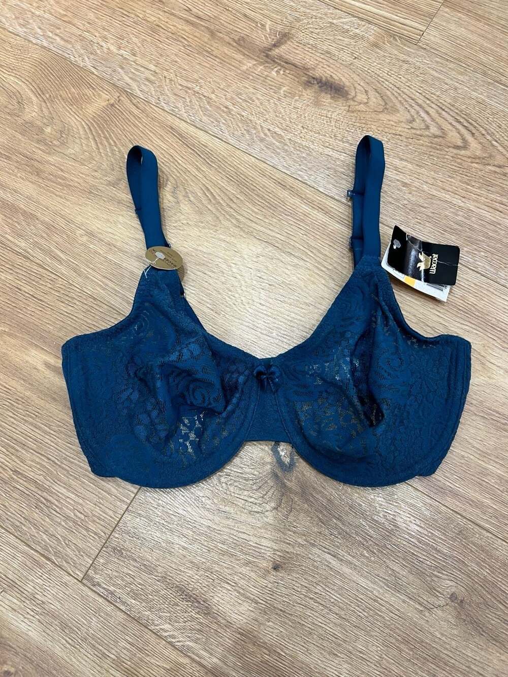 Wacoal Halo Lace Underwire Convertible Bra Deep Sea 34DD NWT